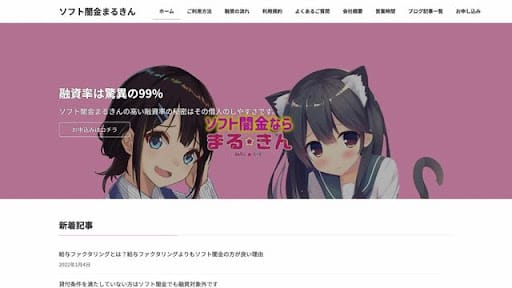 【ヤミ金】ソフトヤミ金まるきんの基本情報<